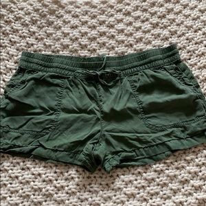 Army green shorts